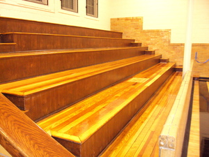 Picture of North Branch - Educational Service Ctr - Wood Bleachers & Handrails Photo for project